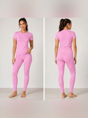 Bubblegum Pink Short Sleeve Crop Tee